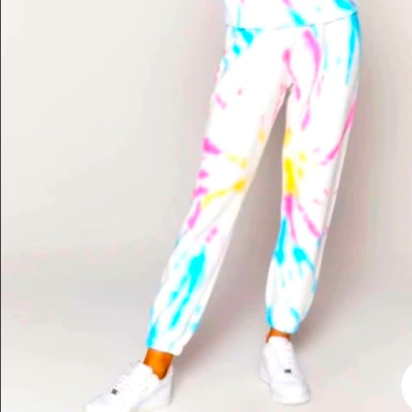 Perfect Terry Sweatpant in Sunburst Tie Dye. Spiritual Gangster- BNWT - Picture 3 of 6